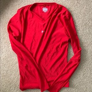Red under armour shirt